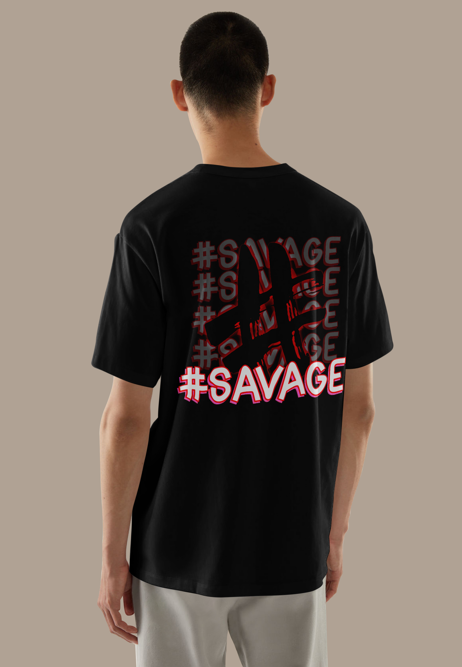 #SAVAGE | PREMIUM OVERSIZED TSHIRT | 240GSM | 100% COTTON