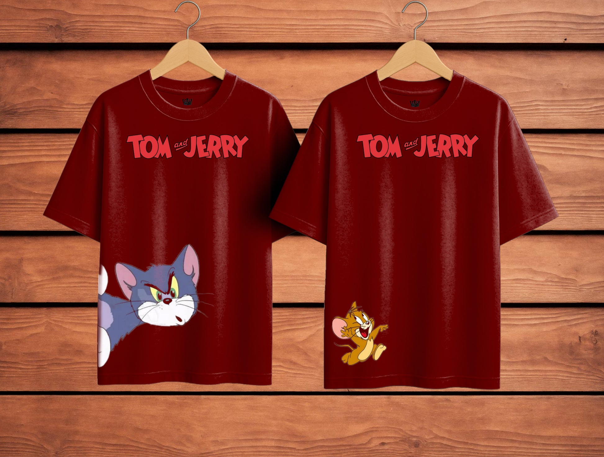 TOM&JERRY COUPLE TSHIRT| 2ND EDITION | PREMIUM OVERSIZED TSHIRT | 240GSM | 100% COTTON | PACK OF 2