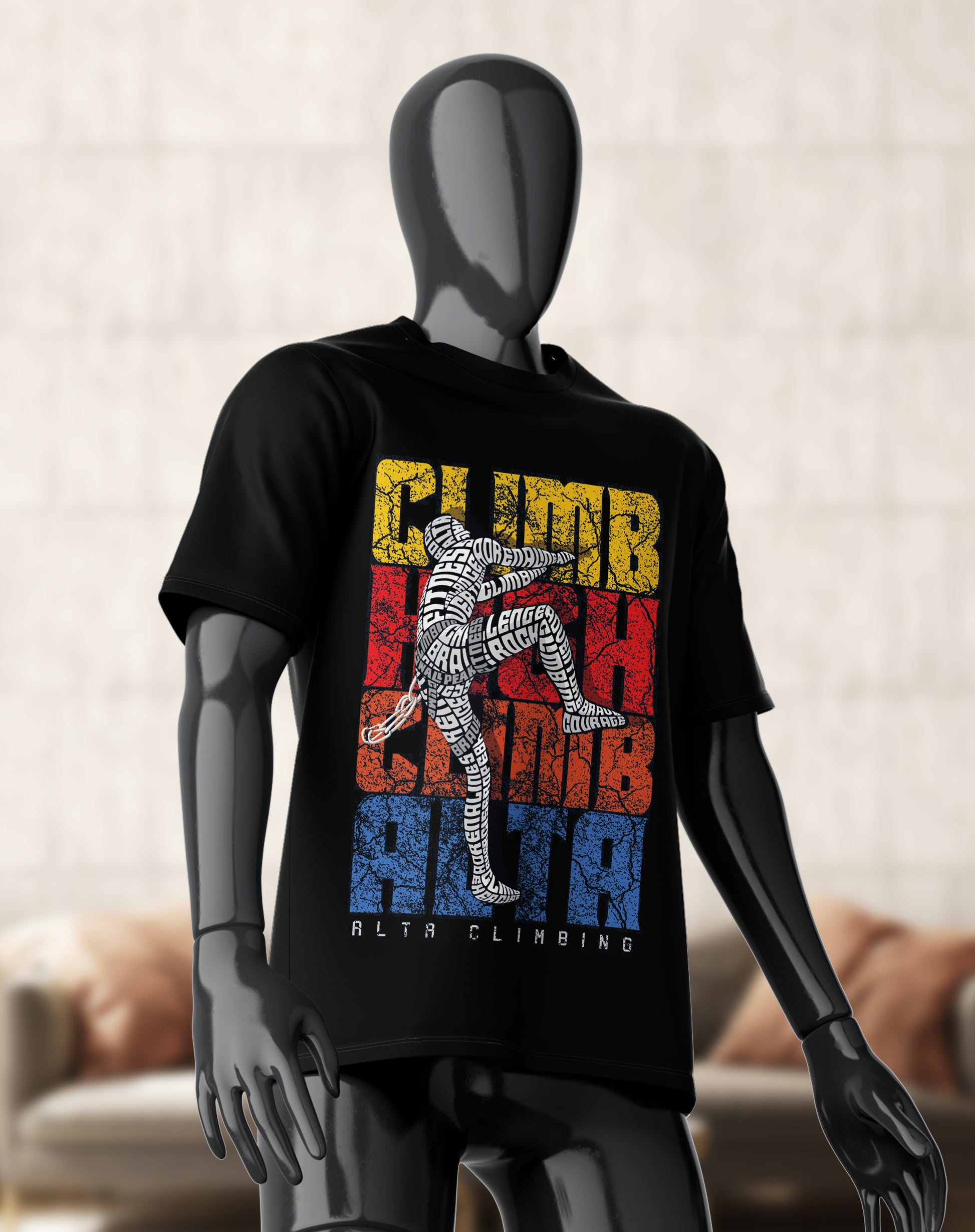 CLIMB ALTA | PREMIUM OVERSIZED TSHIRT | 240GSM | 100% COTTON