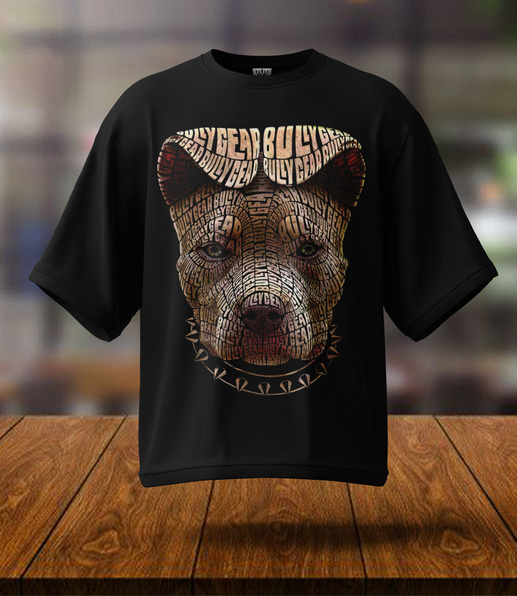 BULLY GEAR DOG | PREMIUM OVERSIZED TSHIRT | 240GSM | 100% COTTON