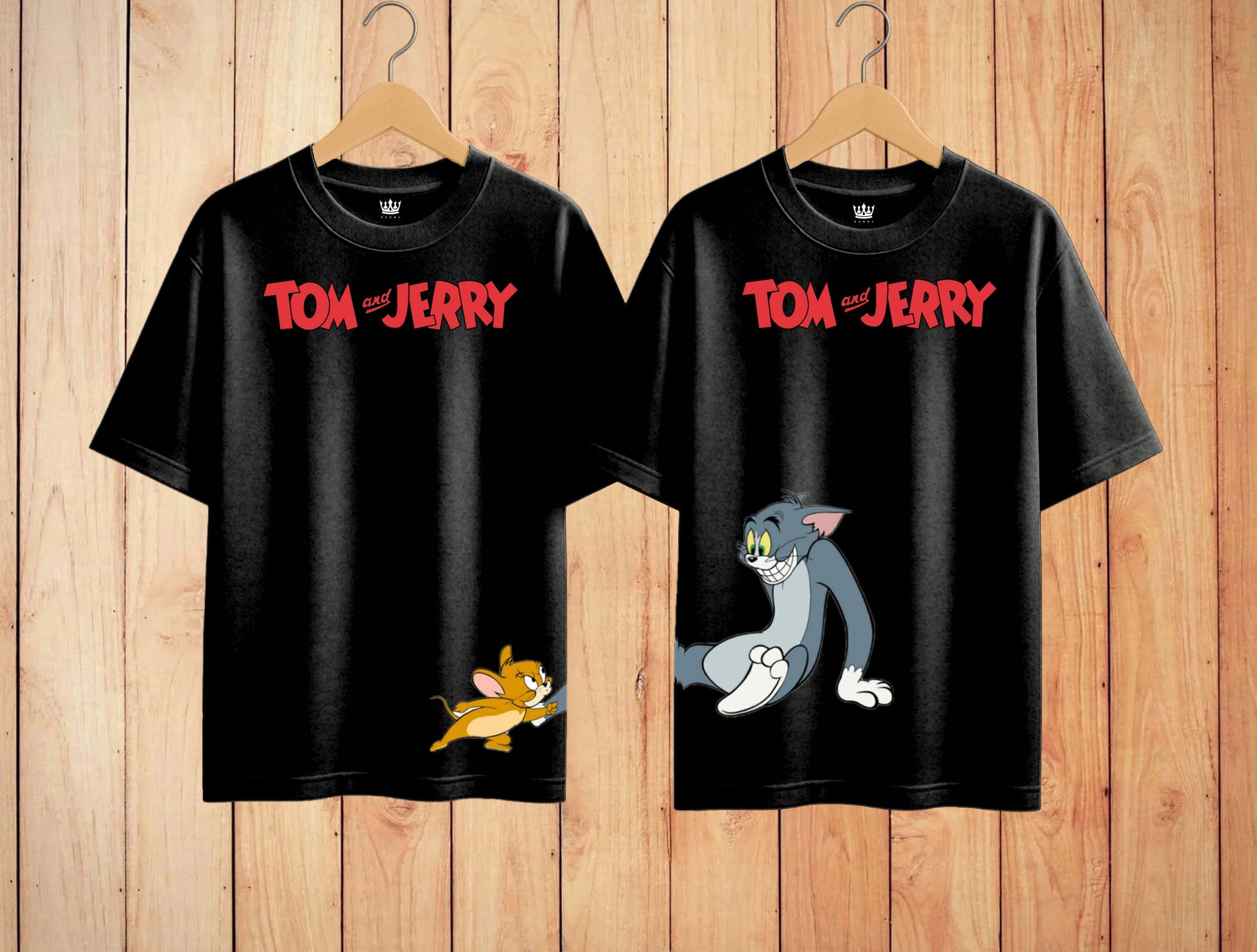 TOM&JERRY COUPLE TSHIRT| 3RD EDITION | PREMIUM OVERSIZED TSHIRT | 240GSM | 100% COTTON | PACK OF 2