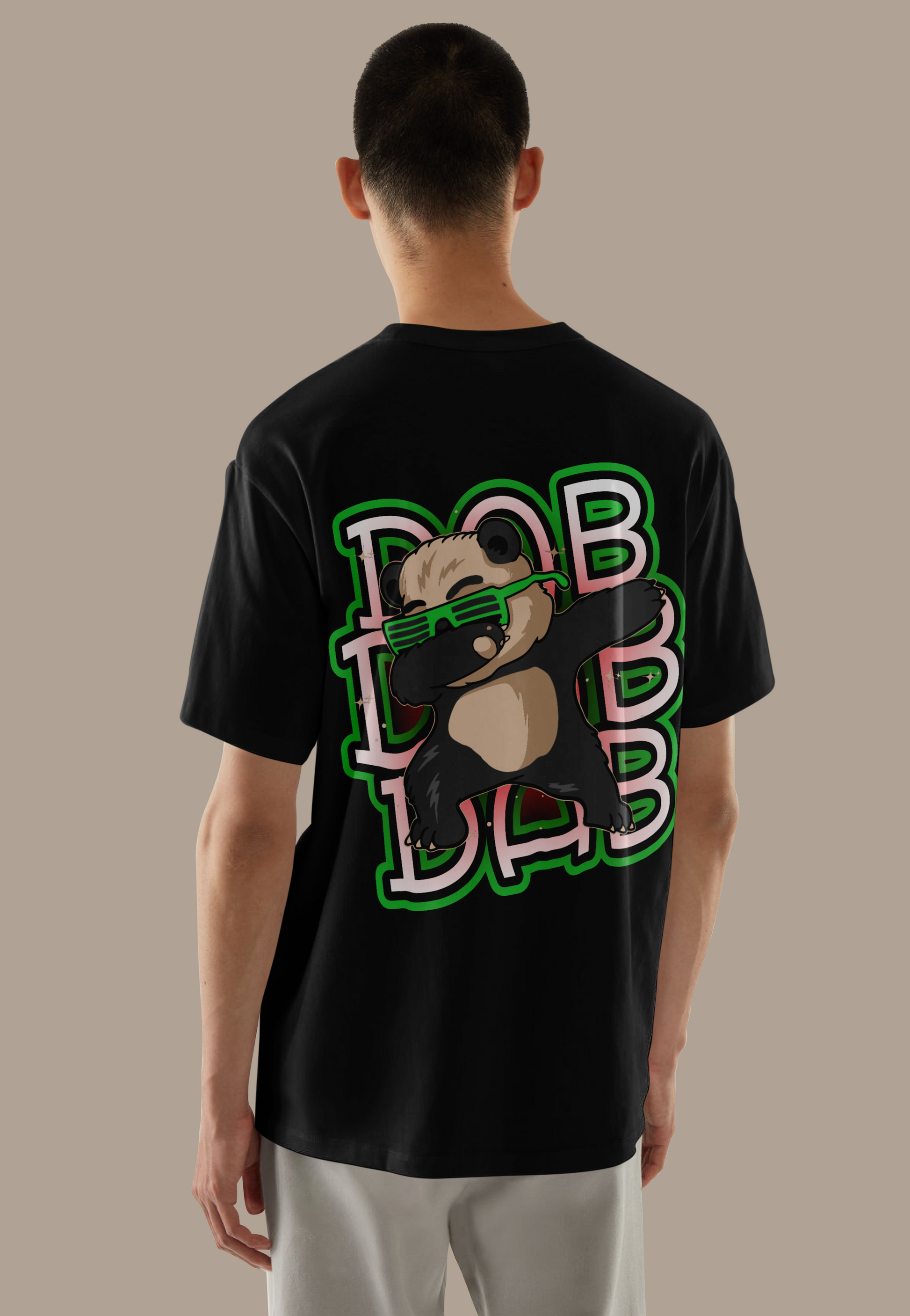 DAB PANDA | PREMIUM OVERSIZED TSHIRT | 240GSM | 100% COTTON