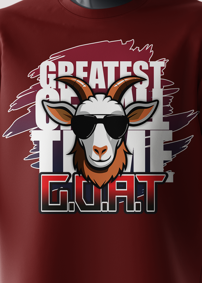 G.O.A.T | PREMIUM OVERSIZED TSHIRT | 240GSM | 100% COTTON