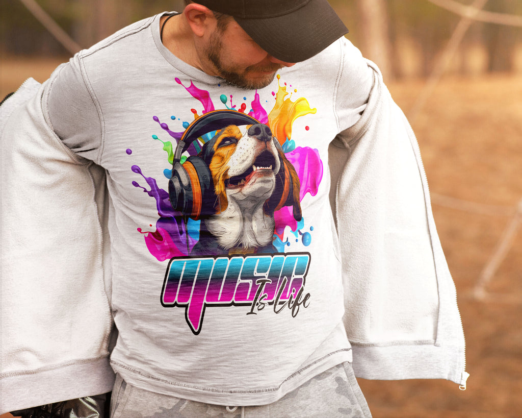 MUSIC IS LIFE | PREMIUM OVERSIZED TSHIRT | 240GSM | 100% COTTON