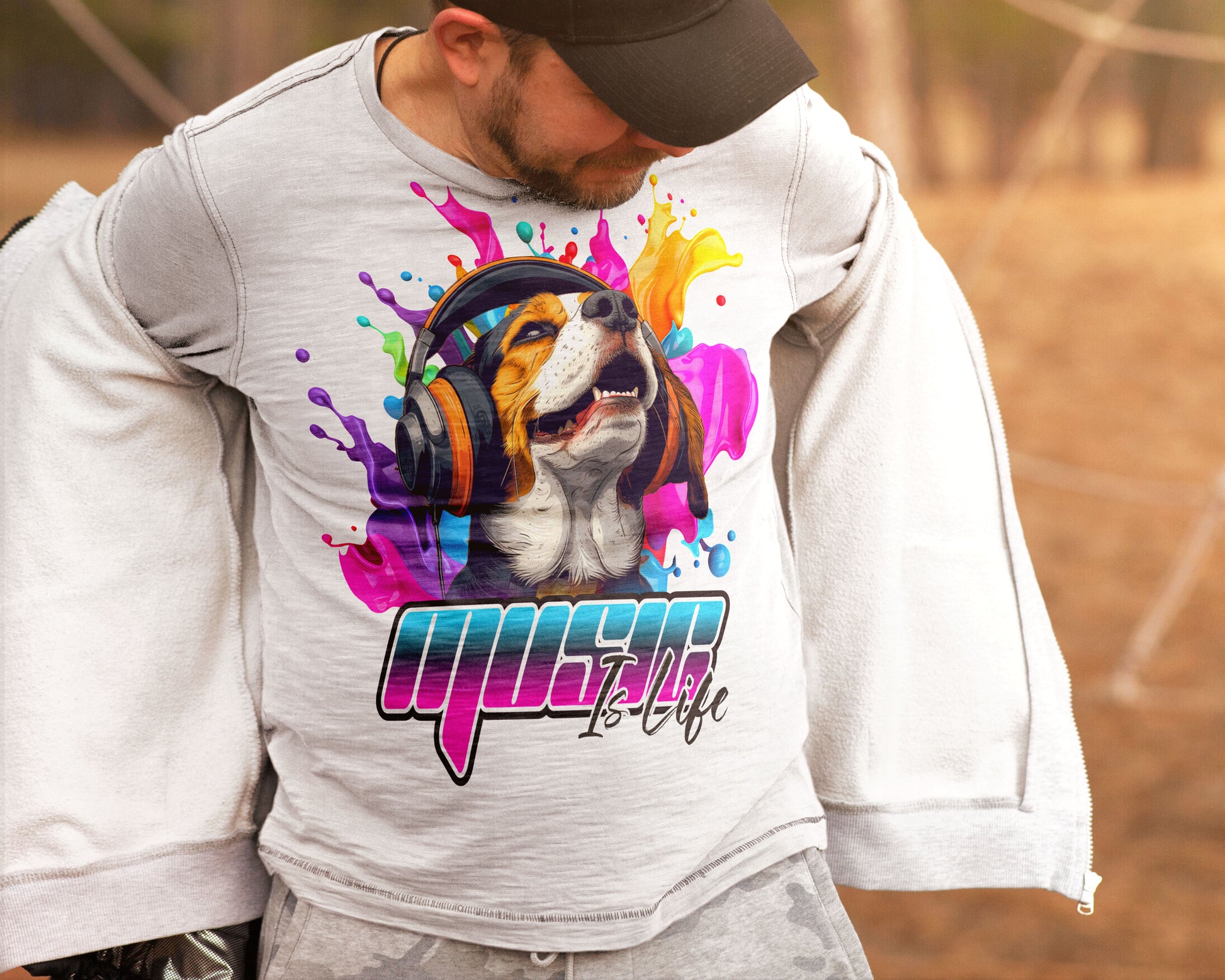 MUSIC IS LIFE | PREMIUM OVERSIZED TSHIRT | 240GSM | 100% COTTON