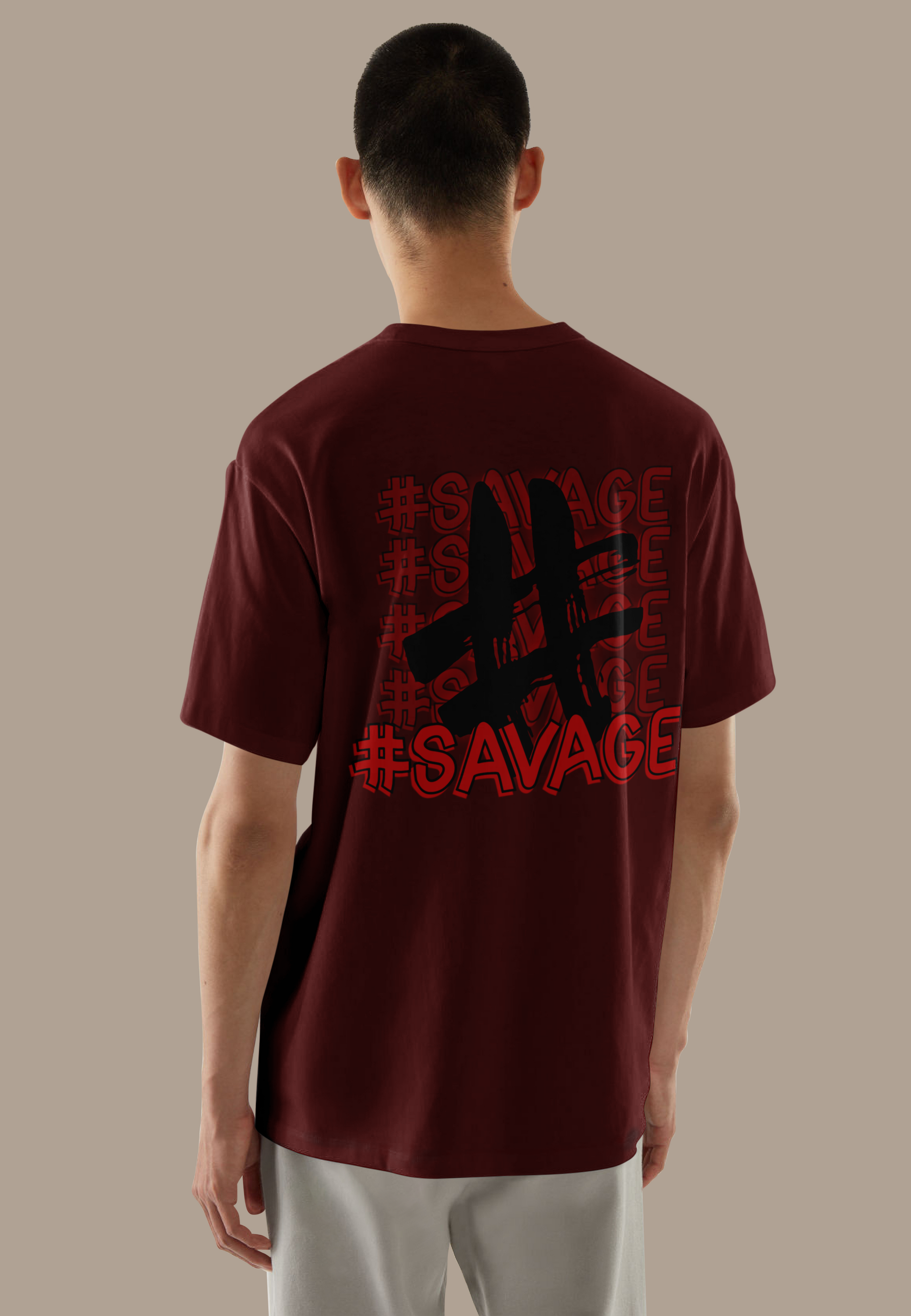 #SAVAGE | PREMIUM OVERSIZED TSHIRT | 240GSM | 100% COTTON
