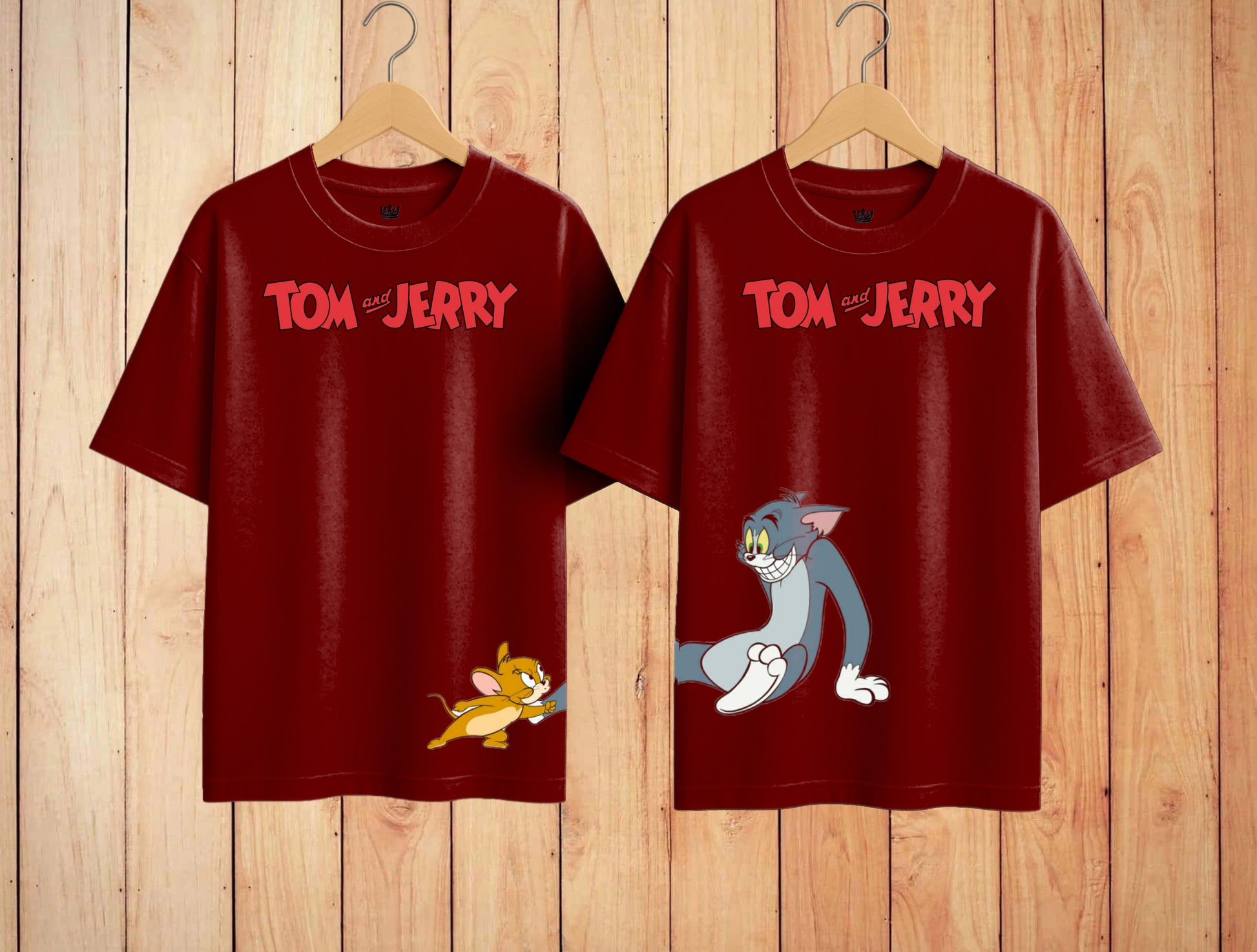 TOM&JERRY COUPLE TSHIRT| 3RD EDITION | PREMIUM OVERSIZED TSHIRT | 240GSM | 100% COTTON | PACK OF 2