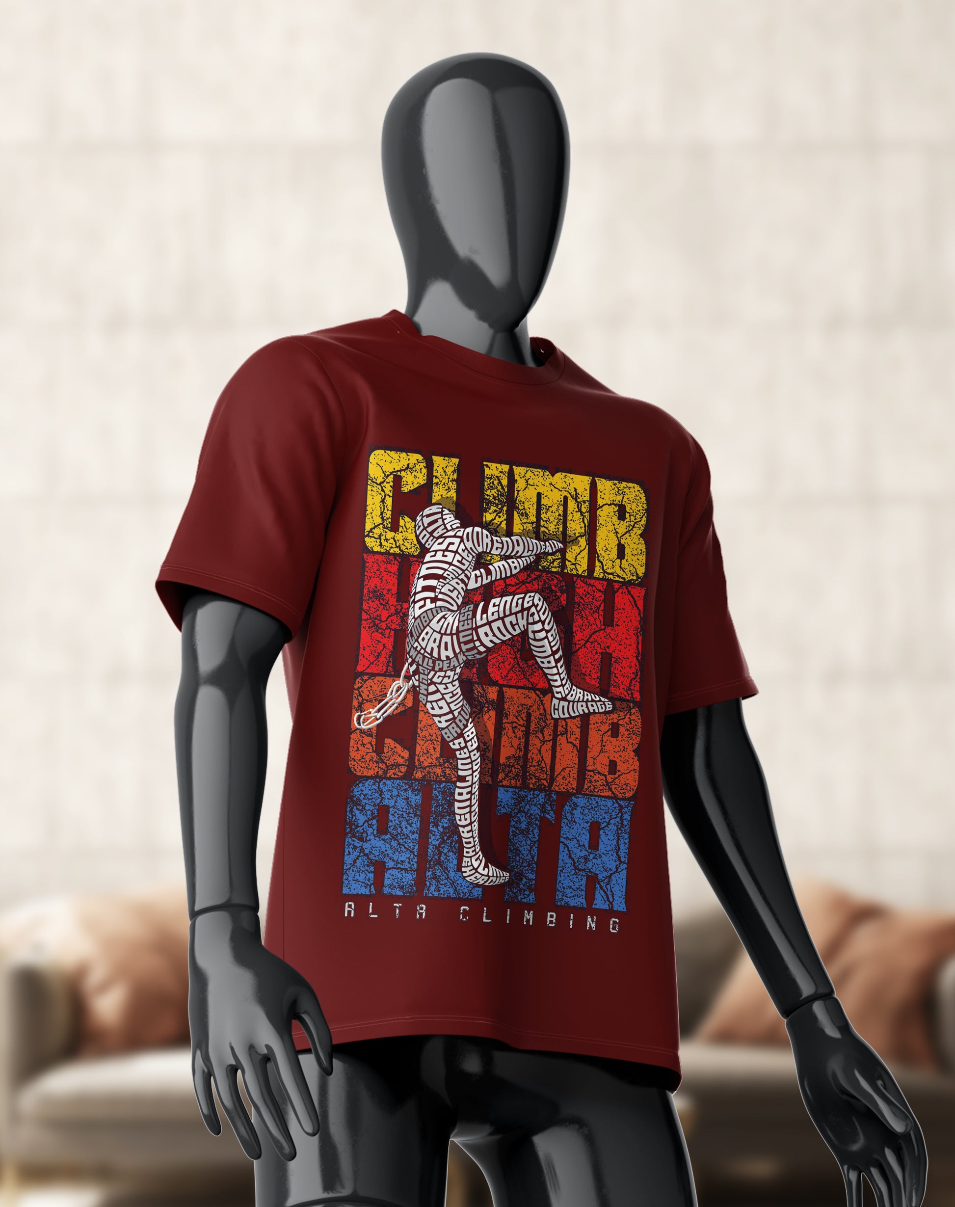 CLIMB ALTA | PREMIUM OVERSIZED TSHIRT | 240GSM | 100% COTTON