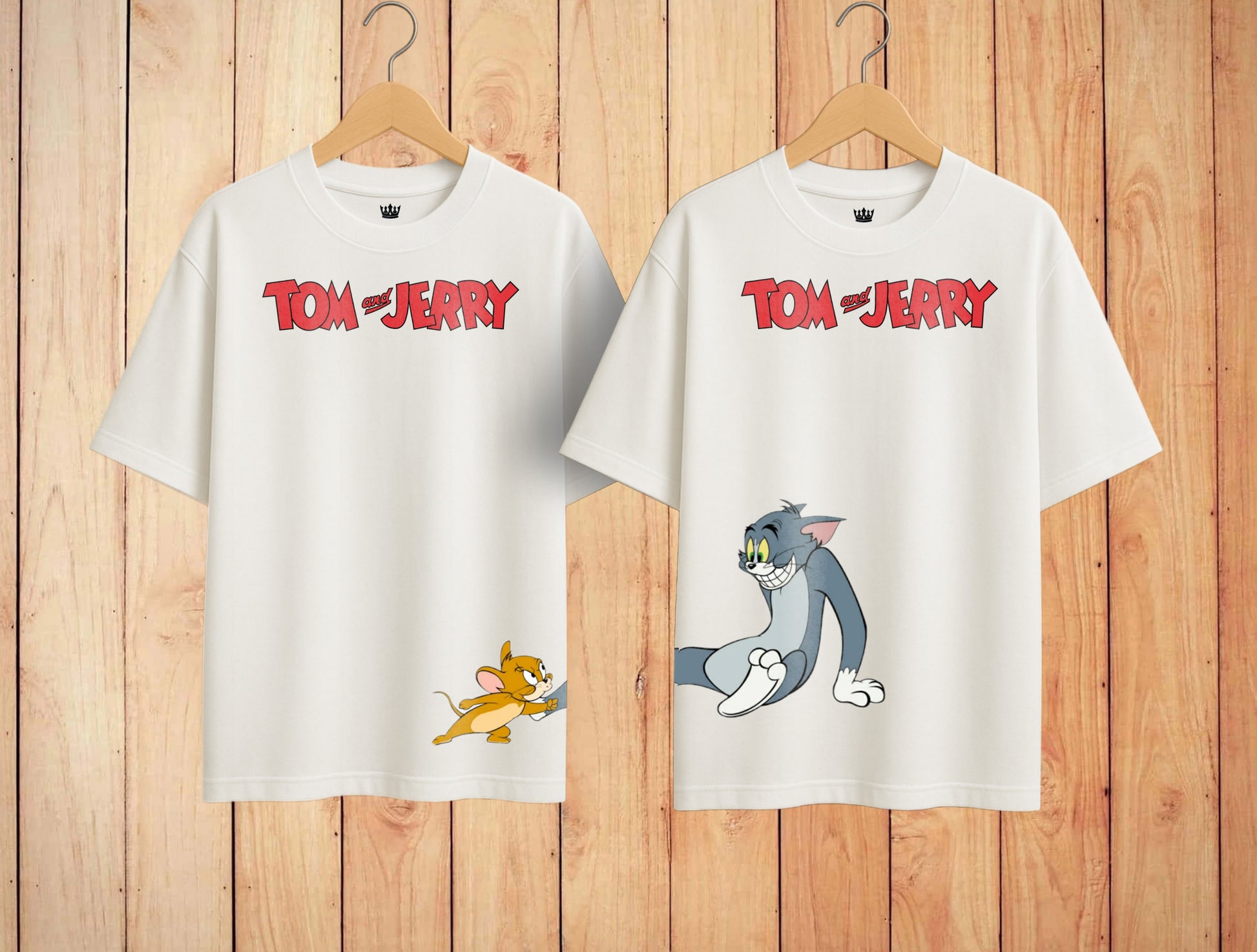 TOM&JERRY COUPLE TSHIRT| 3RD EDITION | PREMIUM OVERSIZED TSHIRT | 240GSM | 100% COTTON | PACK OF 2