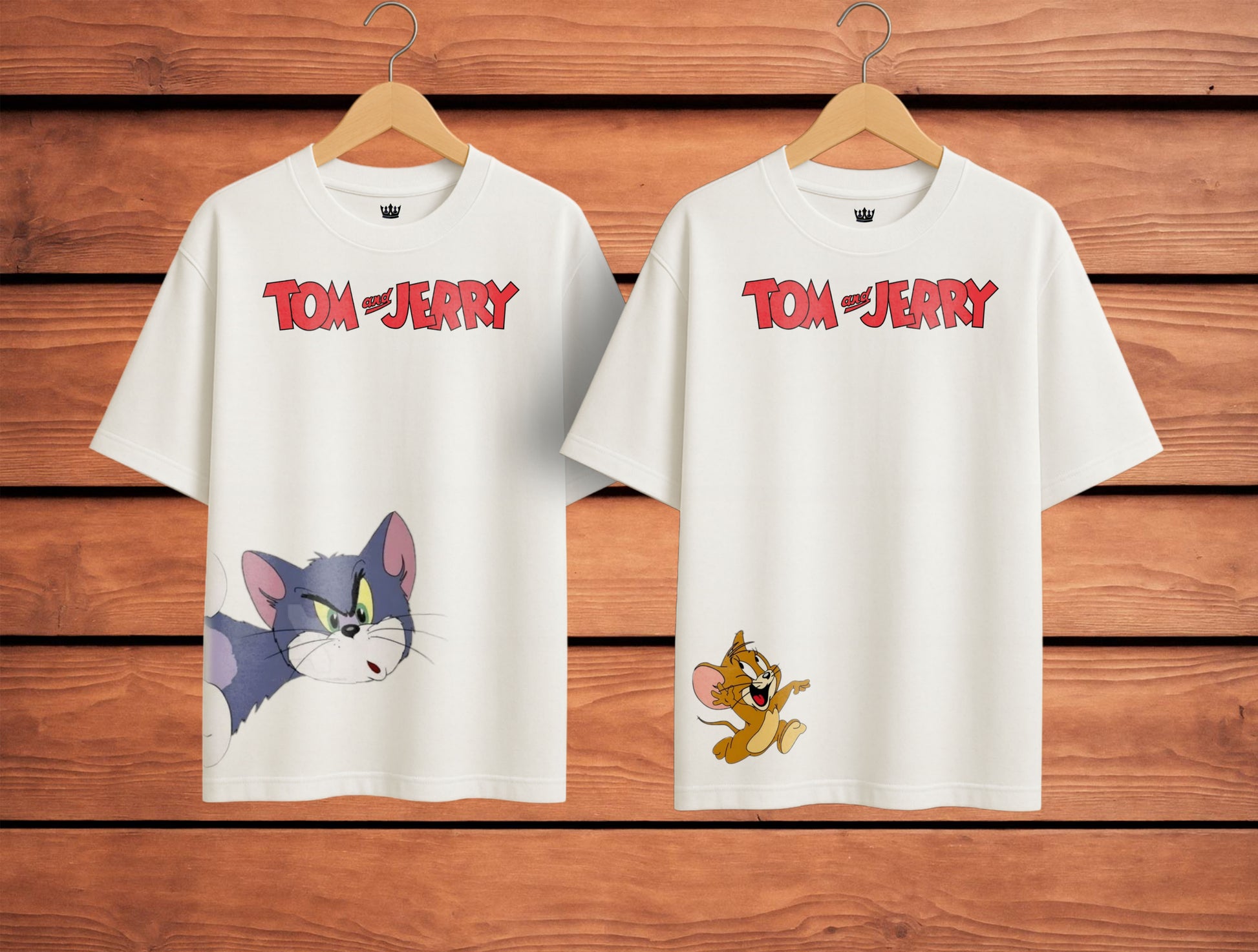 TOM&JERRY COUPLE TSHIRT| 2ND EDITION | PREMIUM OVERSIZED TSHIRT | 240GSM | 100% COTTON | PACK OF 2